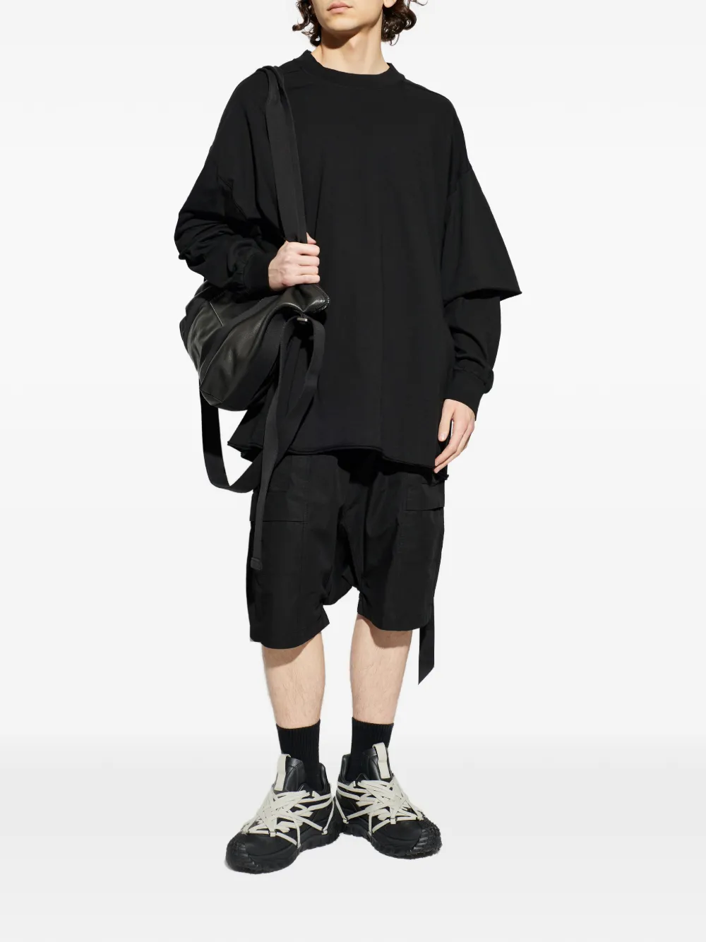 릭오웬스 DRKSHDW 레이어드 티셔츠 DU01F4266RN