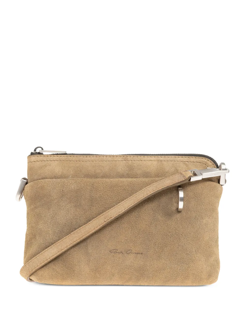 Rick Owens small Adri suede shoulder bag - Toni neutri