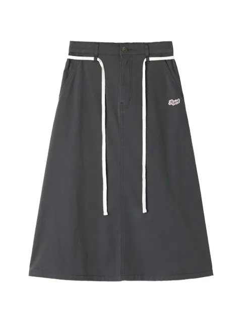 FINGERCROXX logo-embroidered skirt