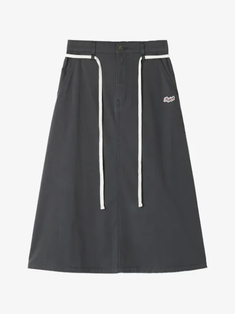 FINGERCROXX logo-embroidered skirt