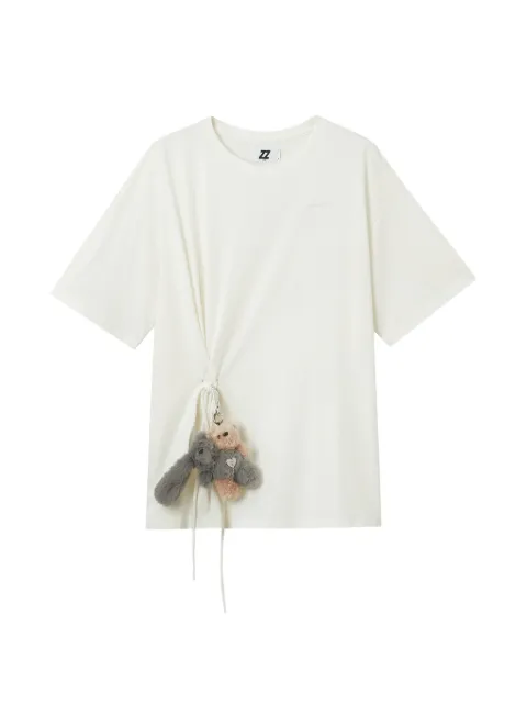 izzue drawstring-detail cotton T-shirt