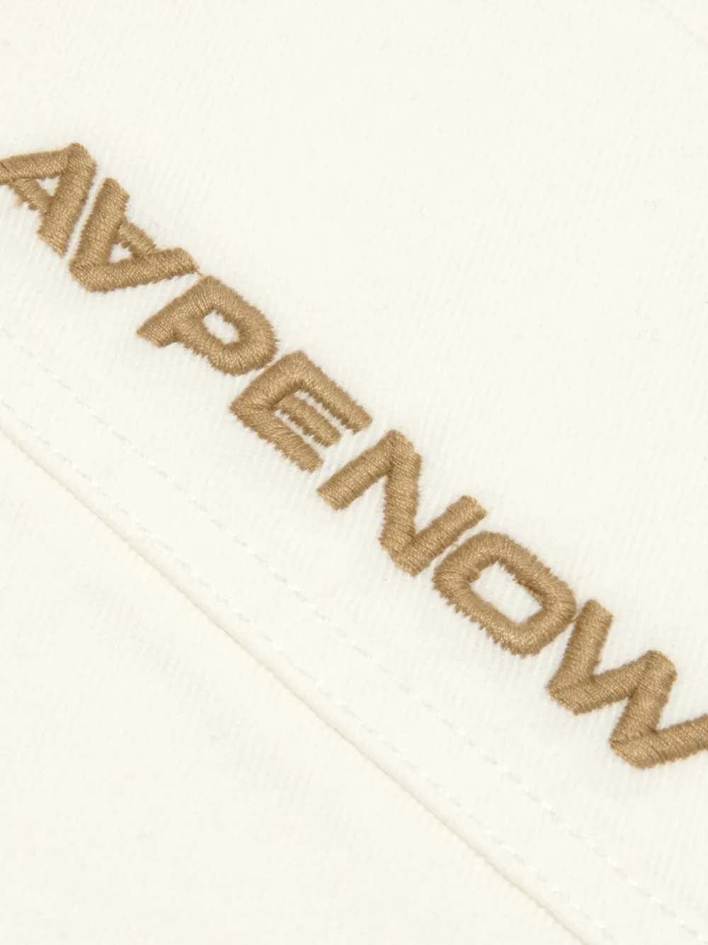 AAPE BY *A BATHING APE Katoenen overhemd met logo Beige