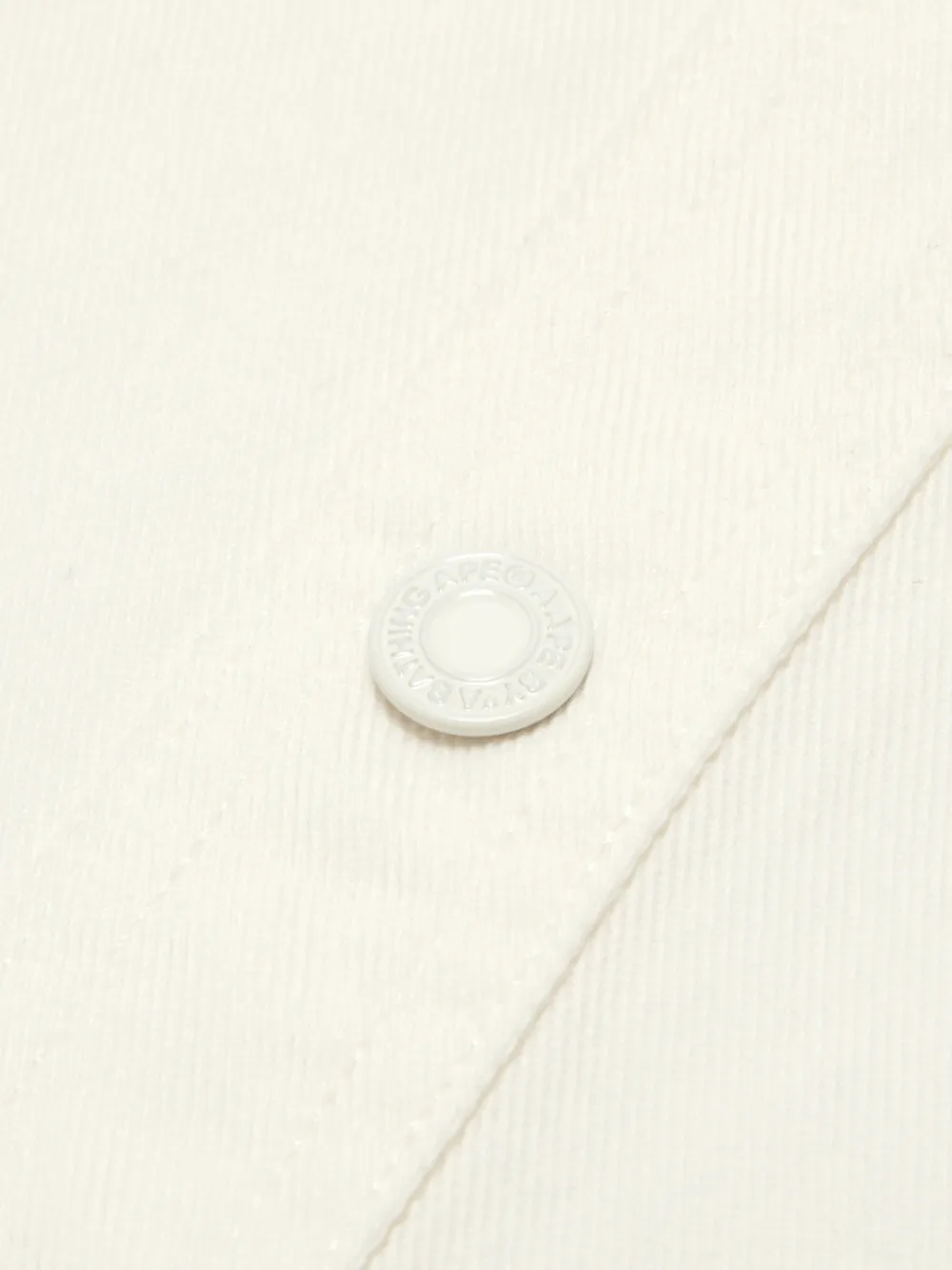 AAPE BY *A BATHING APE Katoenen overhemd met logo Beige