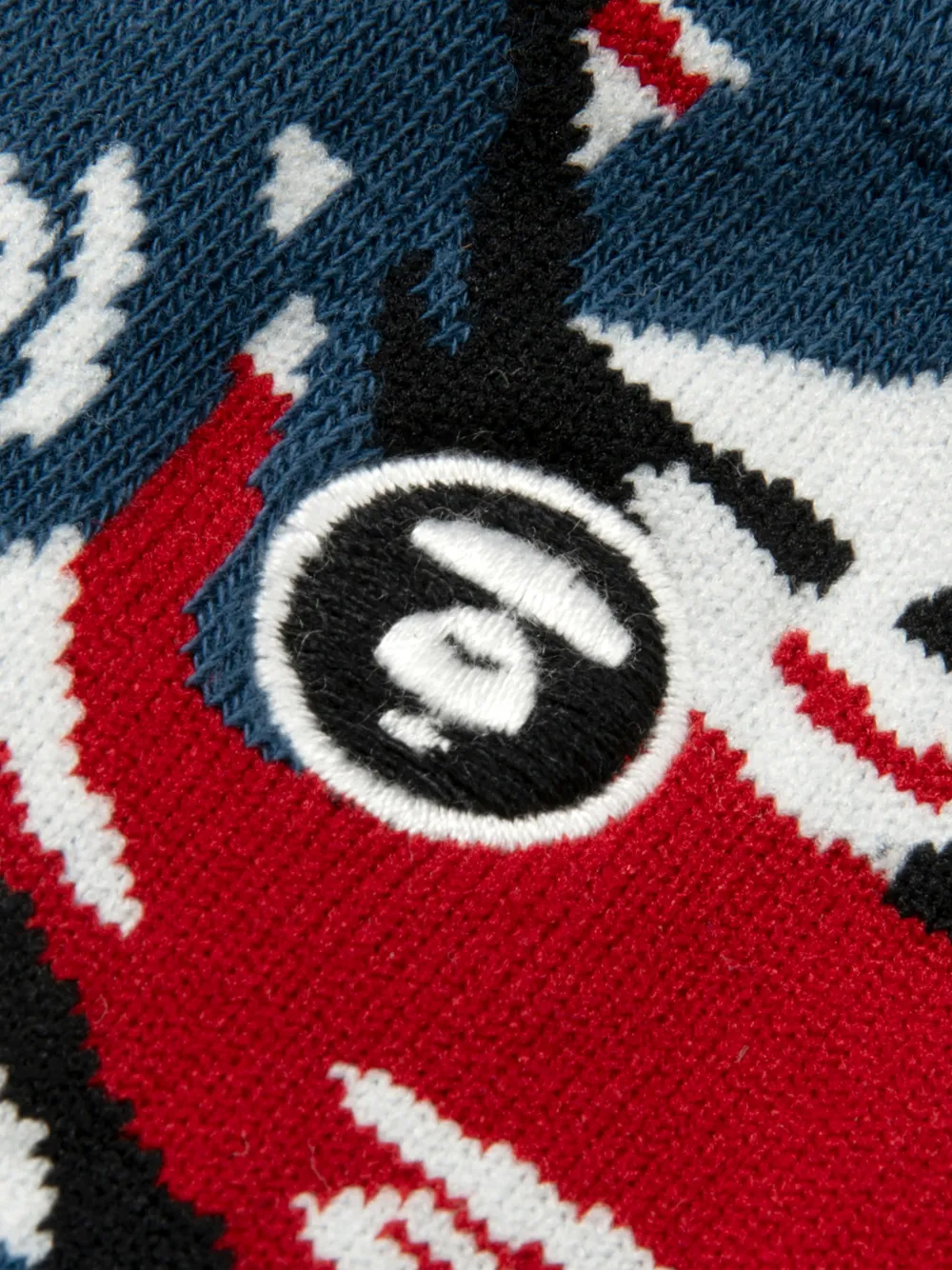  Aape By *a Bathing Ape® Camouflage Logo Socks - Blue 