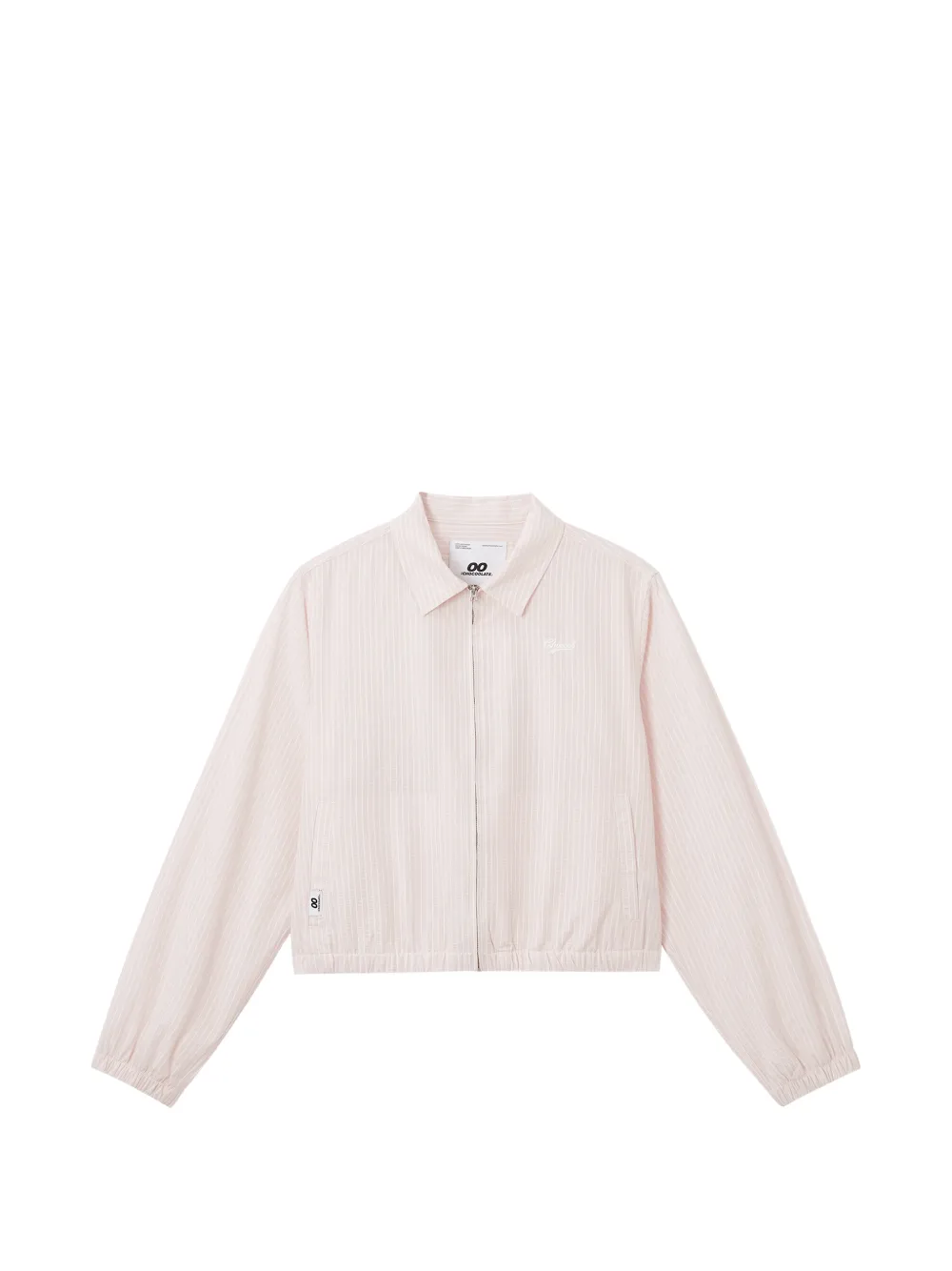 CHOCOOLATE zip-up striped jacket - Rosa