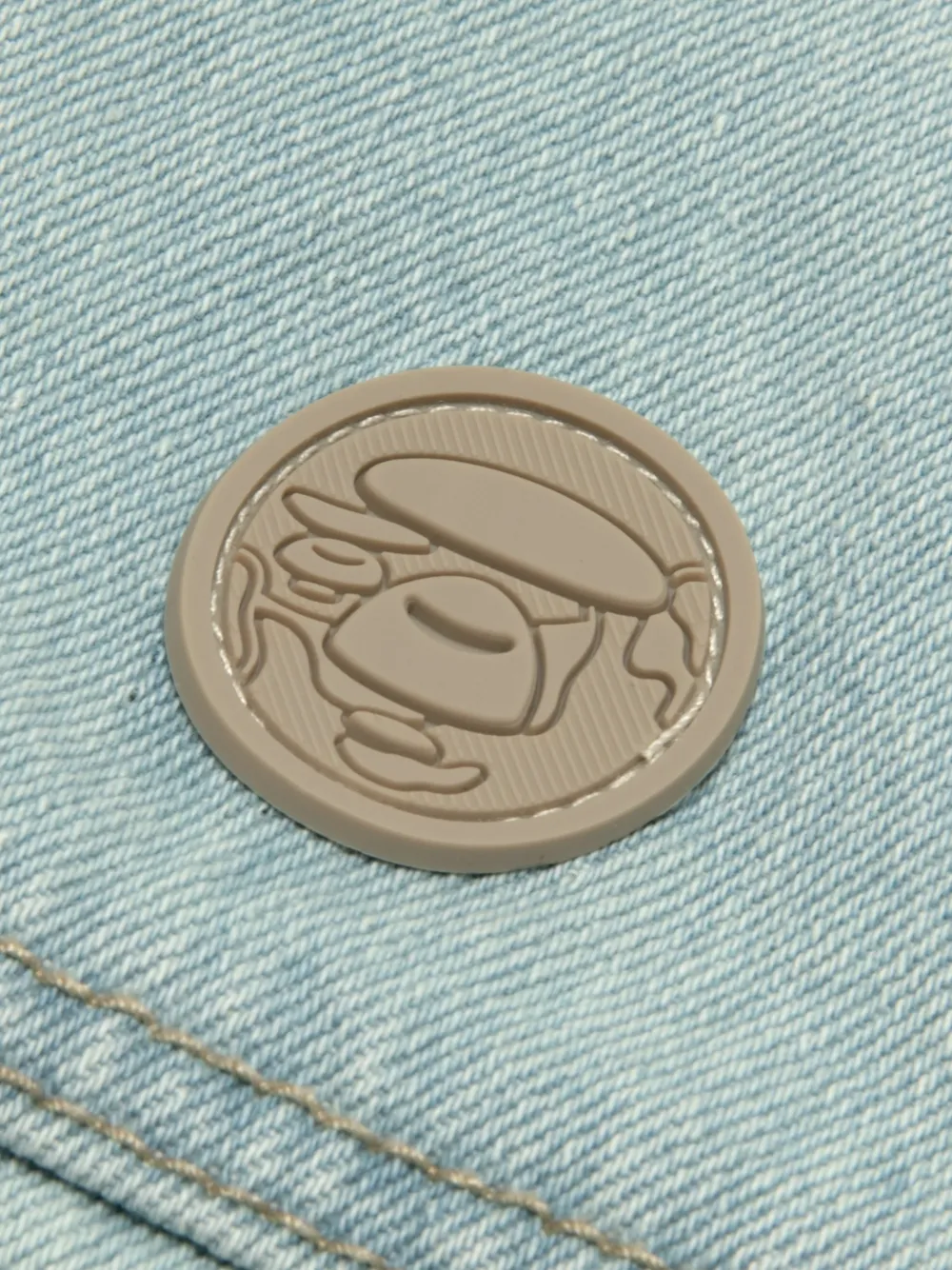 AAPE BY *A BATHING APE Denim jack met capuchon Blauw