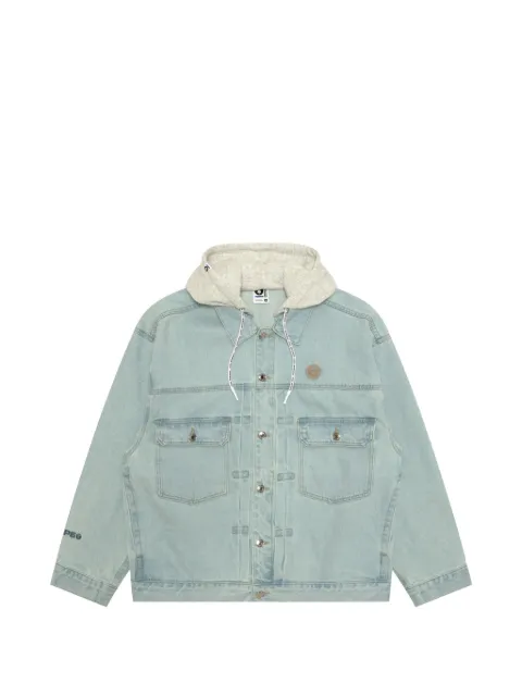 AAPE BY *A BATHING APE® hooded denim jacket