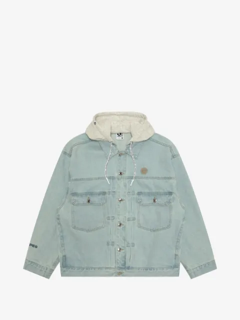 AAPE BY *A BATHING APE® chamarra de mezclilla con capucha