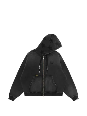 AAPE BY *A BATHING APE® star-appliqué zip-up Hoodie | Blue