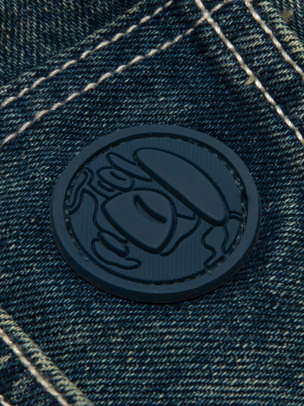 AAPE BY *A BATHING APE Denim shorts Blauw
