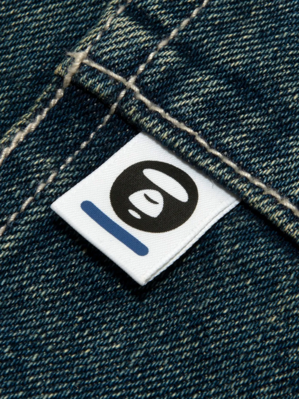 AAPE BY *A BATHING APE Denim shorts Blauw