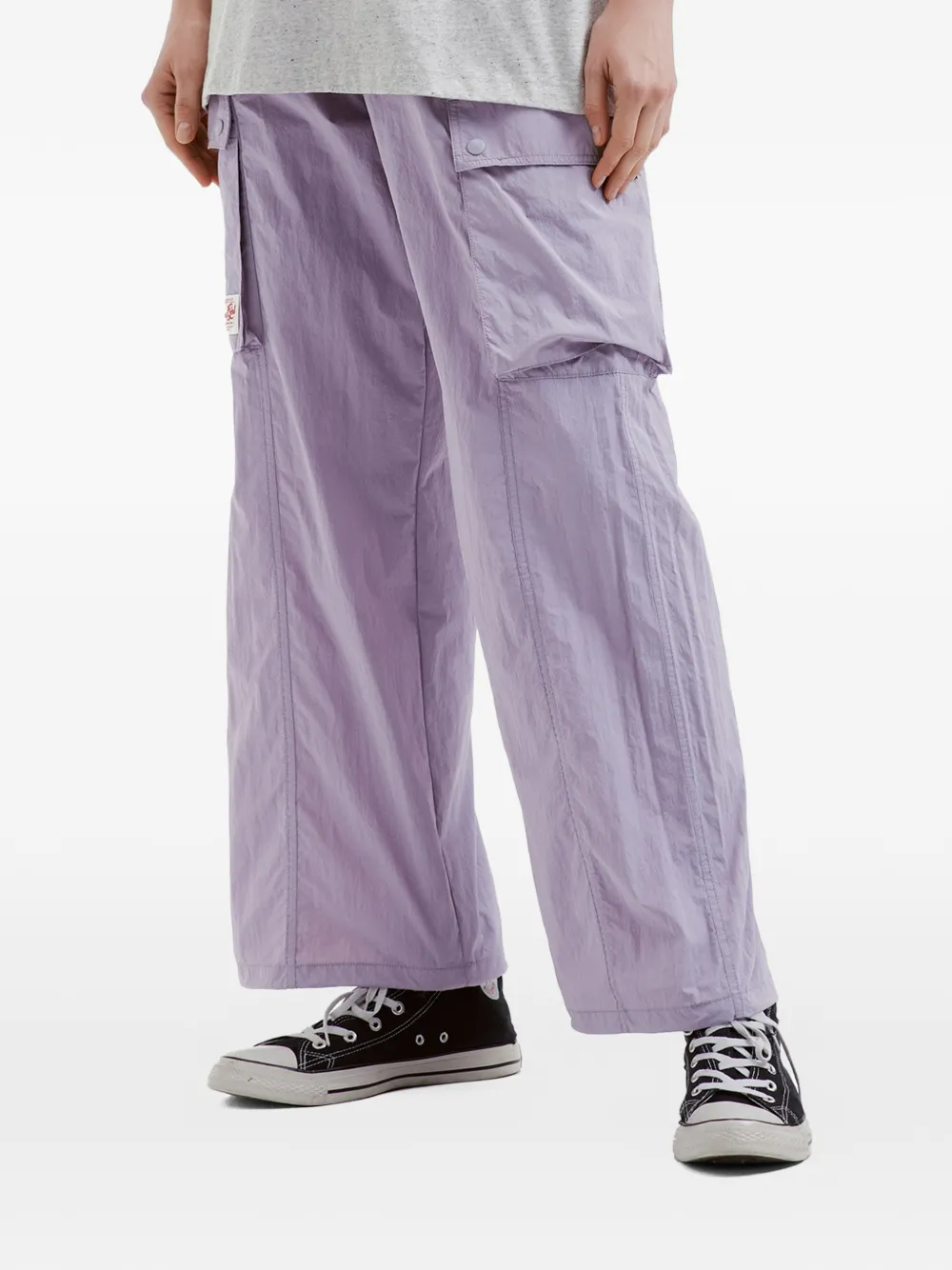  Chocoolate Wide-leg Cargo Trousers - Purple 
