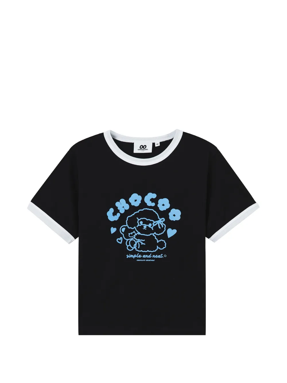 CHOCOOLATE graphic-detail cotton T-shirt - Nero