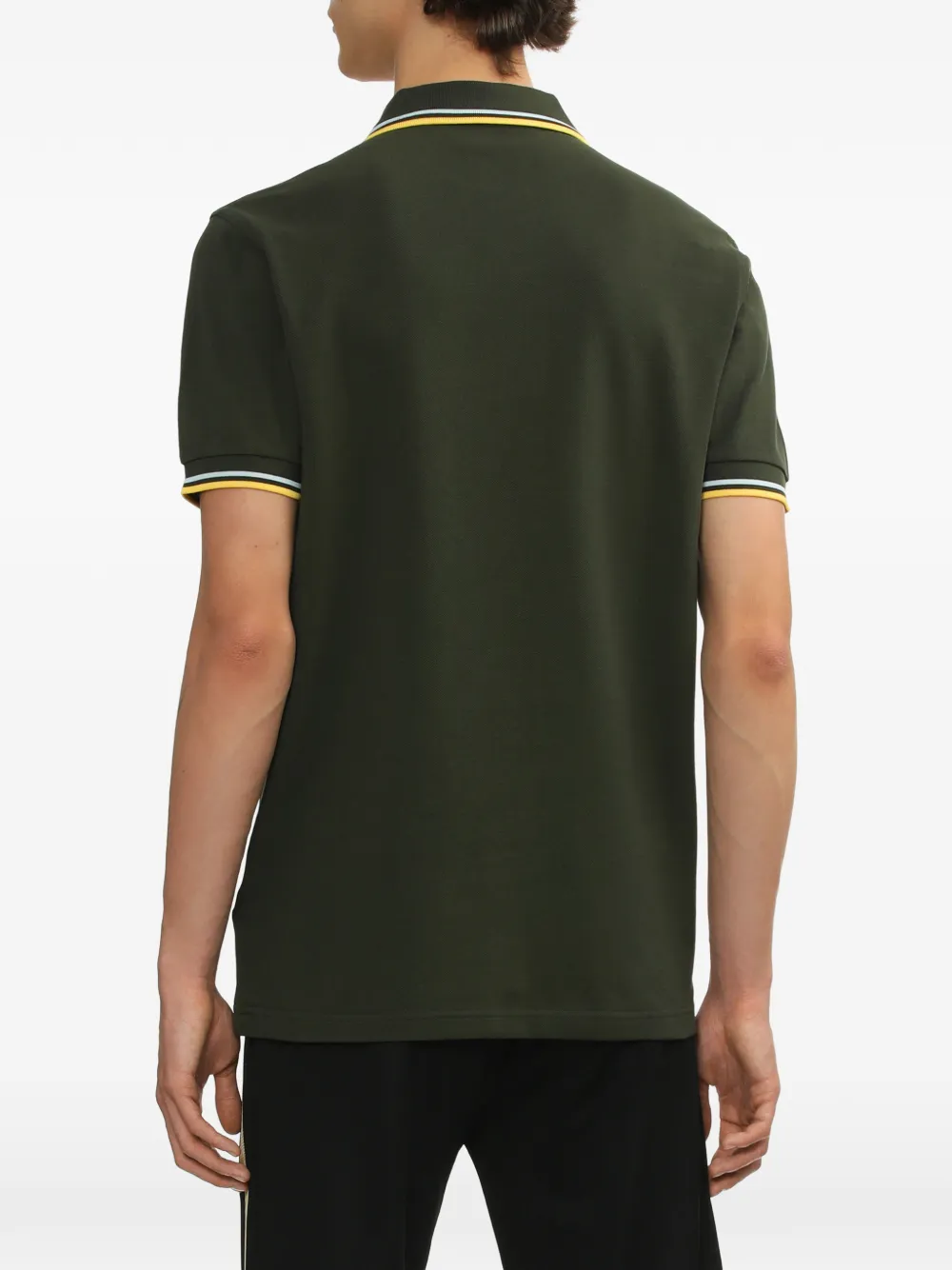 Fred Perry Laurel-Wreath gestreept poloshirt Groen