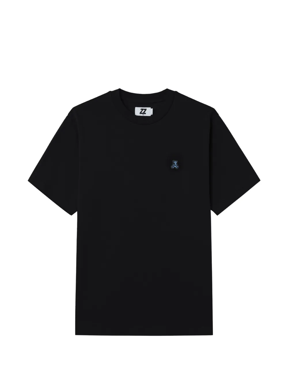 izzue T-shirt in cotone con logo - Nero