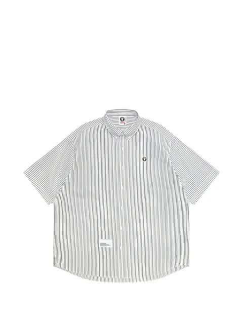 AAPE BY *A BATHING APE® striped patch shirt