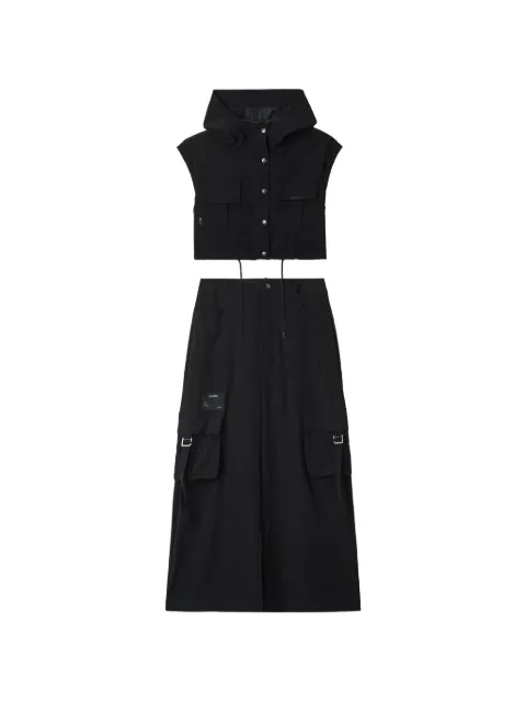 izzue set de falda largas con bolsillos y solapa (set de 2)