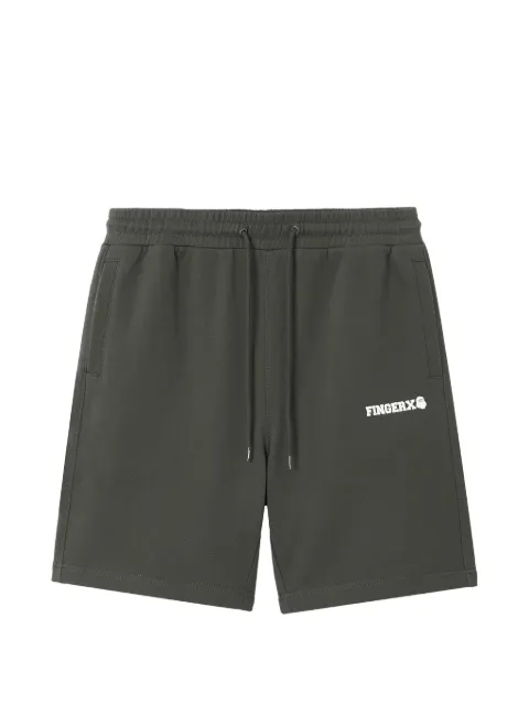 FINGERCROXX drawstring patch-pocket shorts