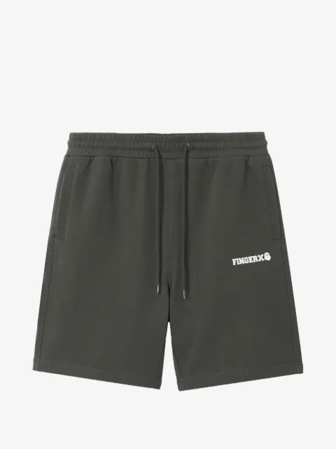 FINGERCROXX drawstring patch-pocket shorts