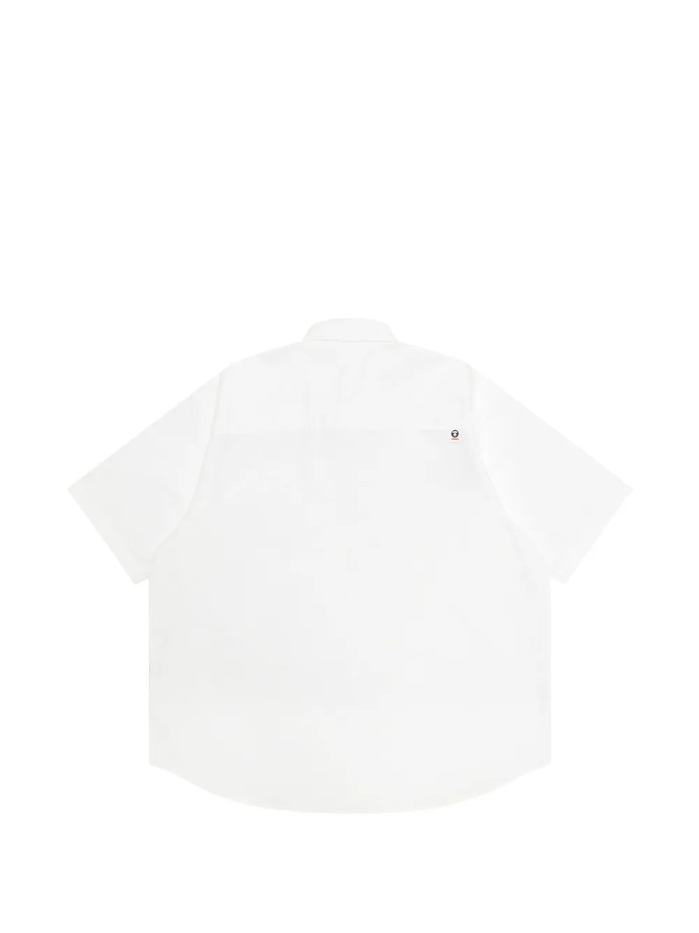 AAPE BY *A BATHING APE Overhemd met logo en korte mouwen Wit