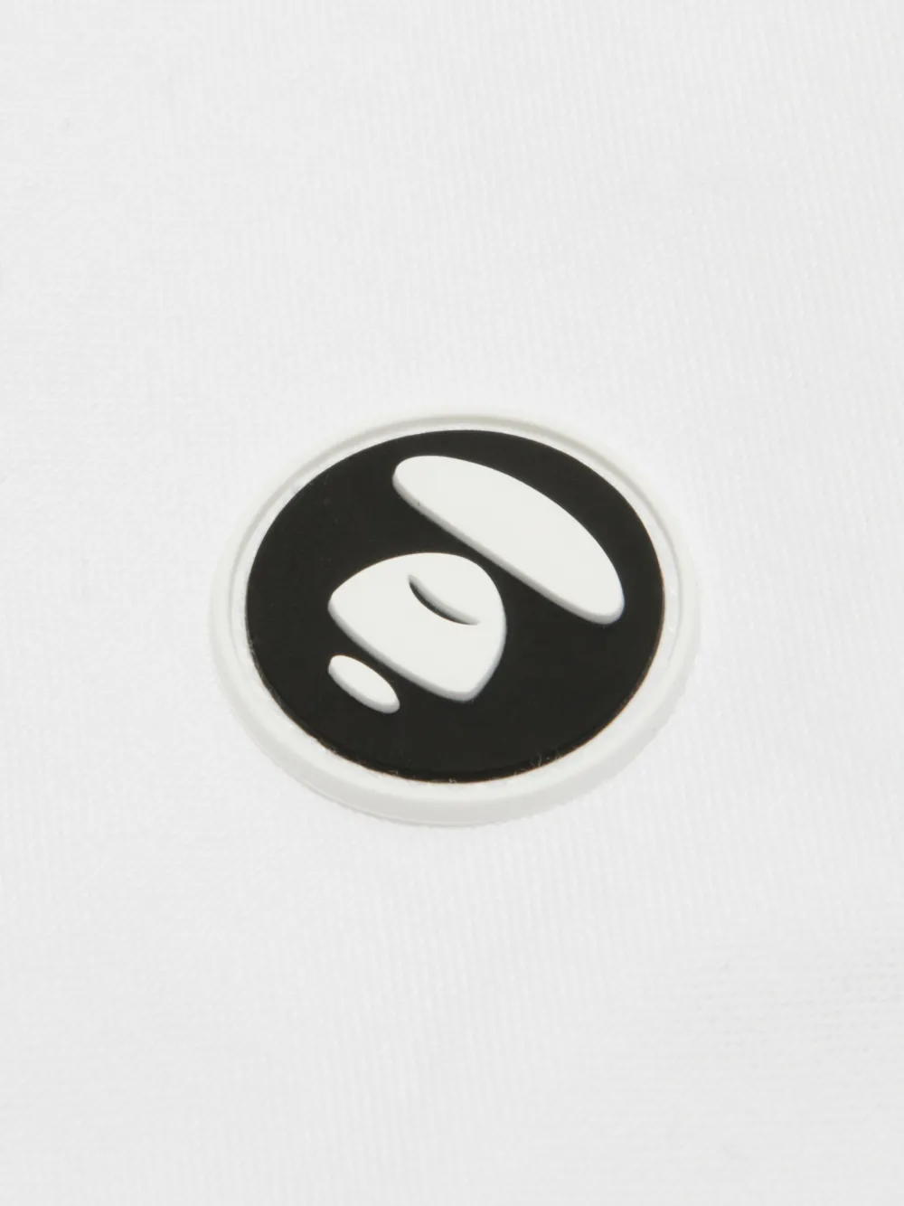 AAPE BY *A BATHING APE Overhemd met logo en korte mouwen Wit