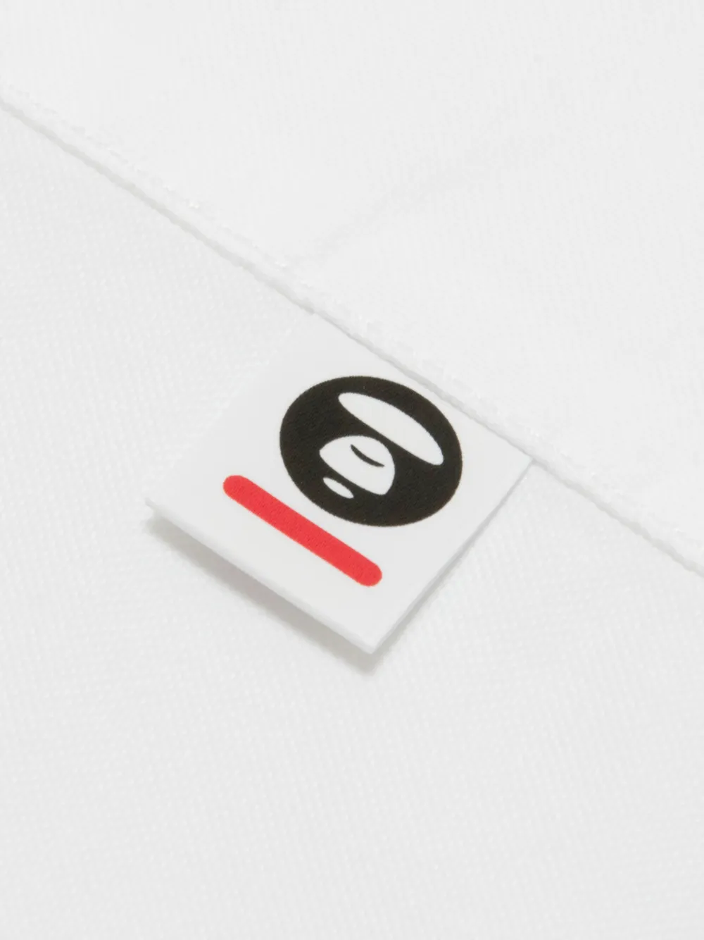 AAPE BY *A BATHING APE Overhemd met logo en korte mouwen Wit