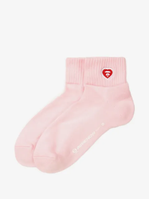 AAPE BY *A BATHING APE® Aapenow heart embroidered socks