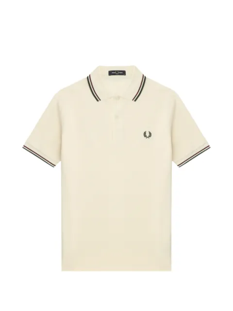 Fred Perry embroidered tipped polo shirt