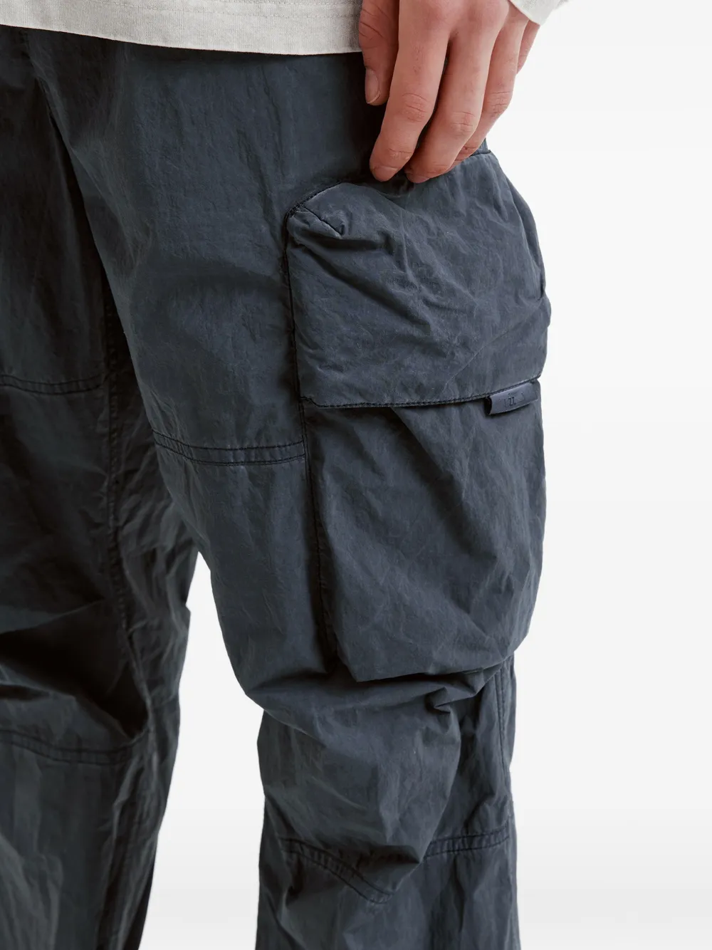 izzue Broek met cargo zak Grijs