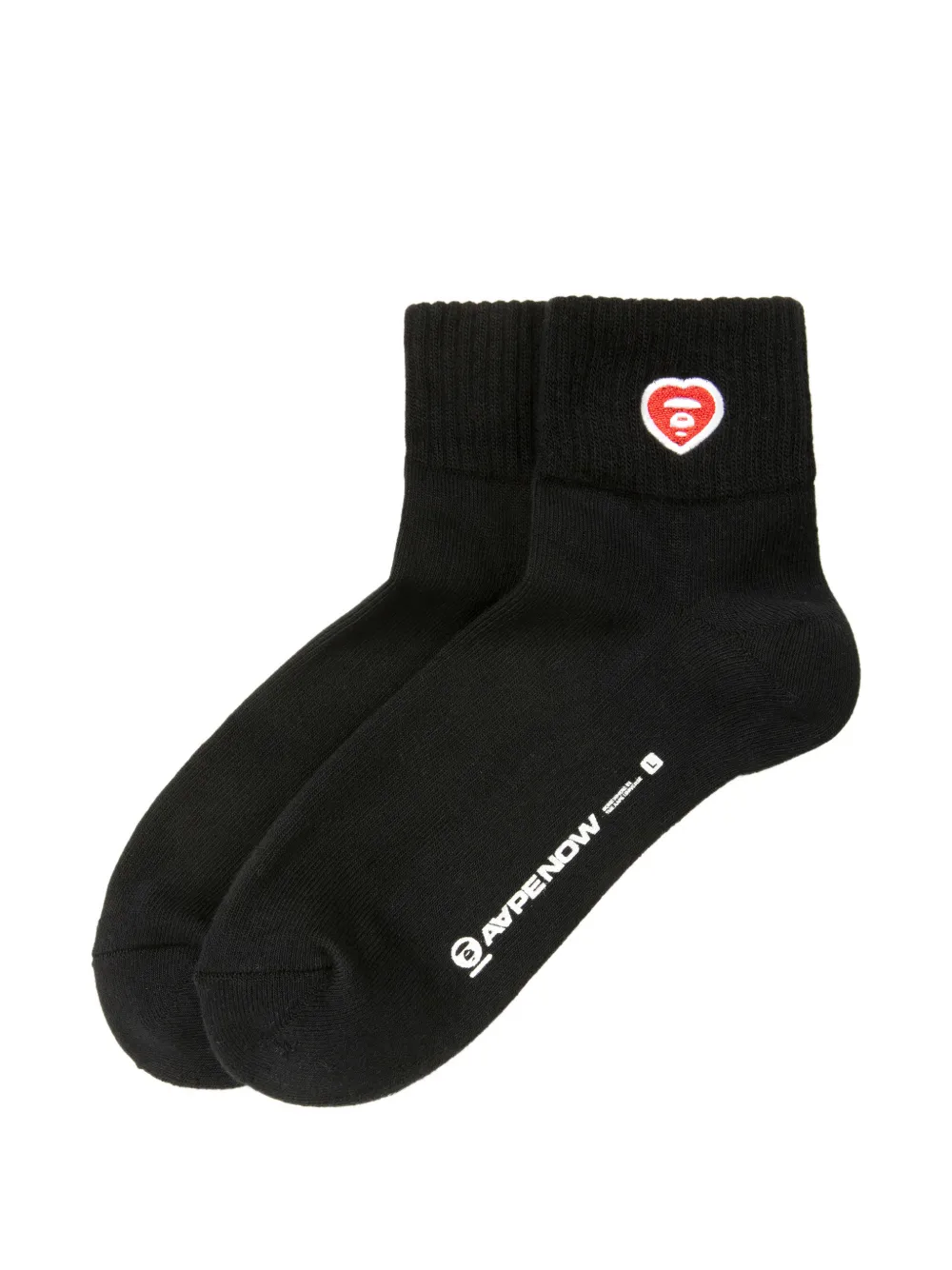 AAPE BY *A BATHING APE® Calzini con ricamo - Nero