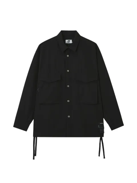 izzue tie-details patch-pocket jacket