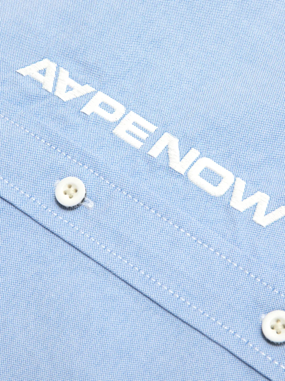 AAPE BY *A BATHING APE Overhemd met logo Blauw