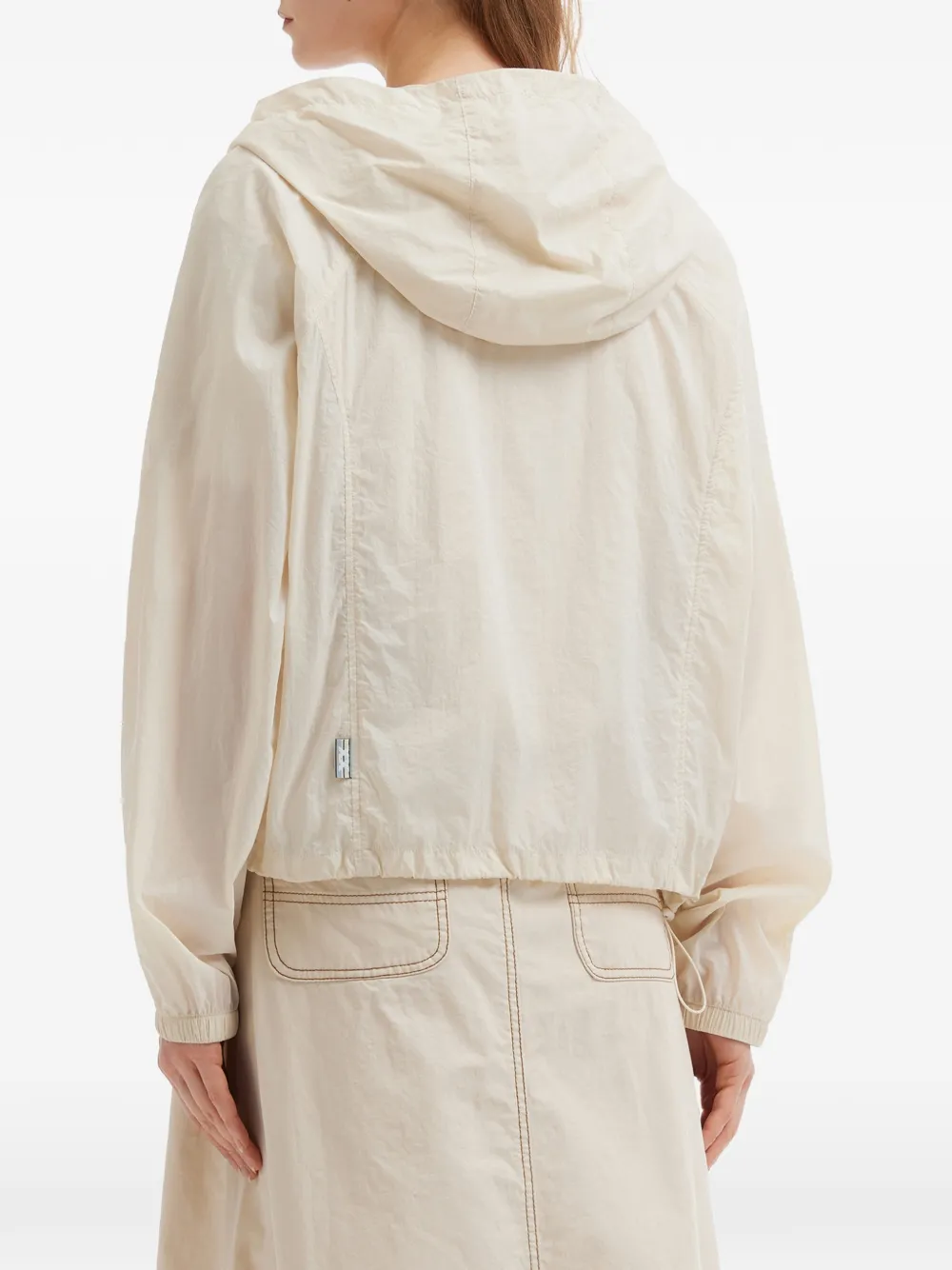 FINGERCROXX Jack met capuchon en rits Beige