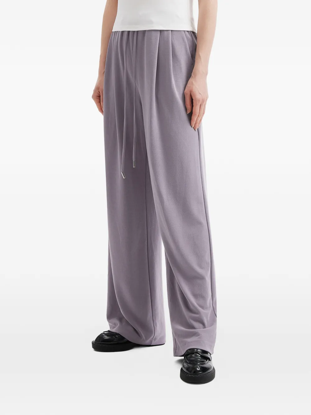  B+ab Drawstring Palazzo Pants - Purple 