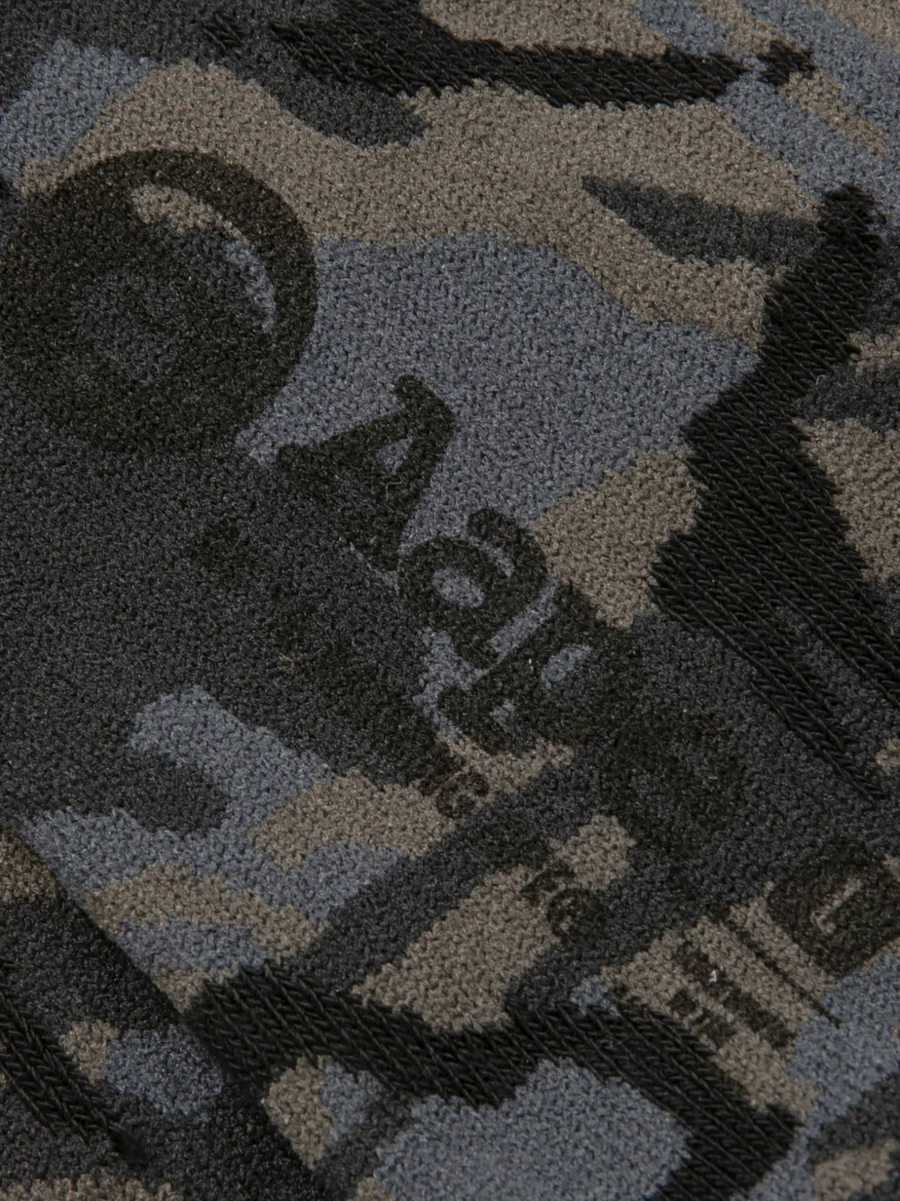  Aape By *a Bathing Ape® Camouflage Logo Socks - Grey 