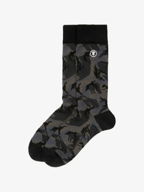 AAPE BY *A BATHING APE® camouflage logo socks