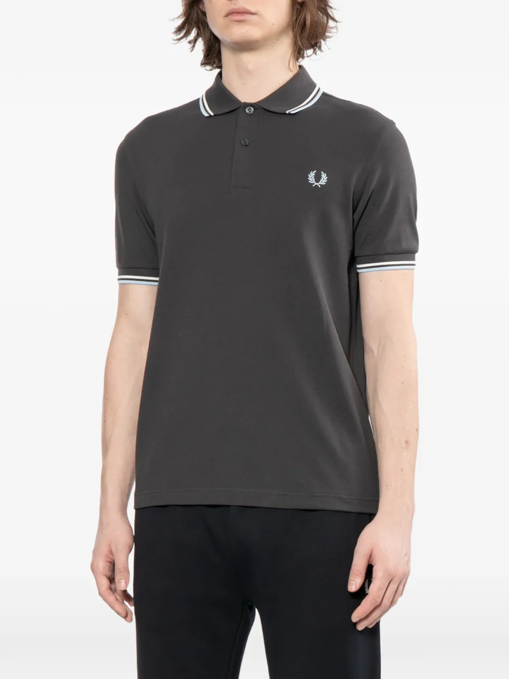 Fred Perry Poloshirt met borduurwerk Zwart