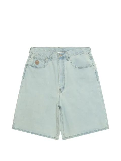 AAPE BY *A BATHING APE® logo embroidered denim shorts