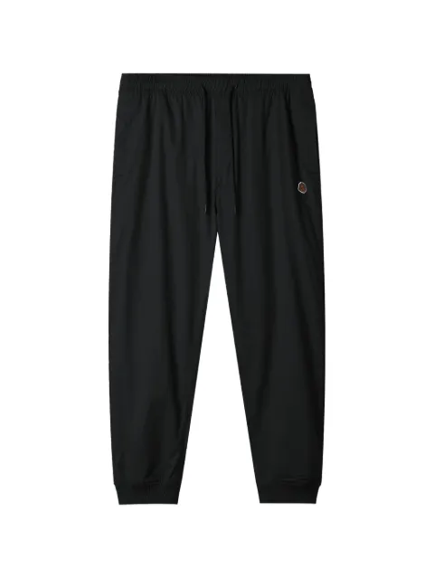 FINGERCROXX drawstring-fastening logo-patch track pants
