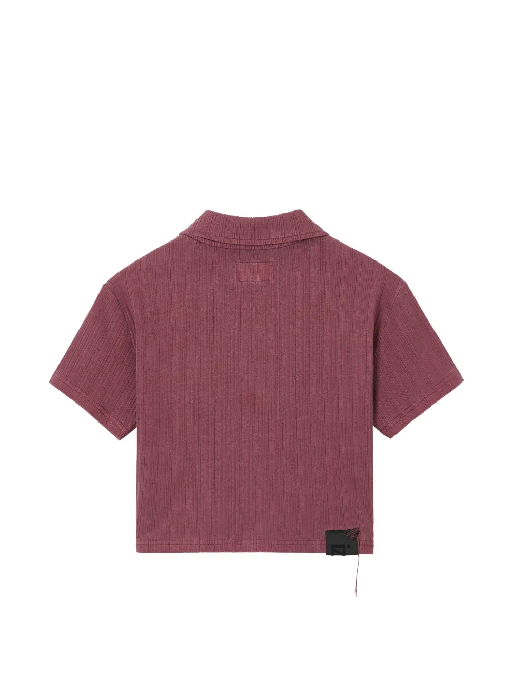  Izzue Zip-up Cropped Knitted Top - Pink 