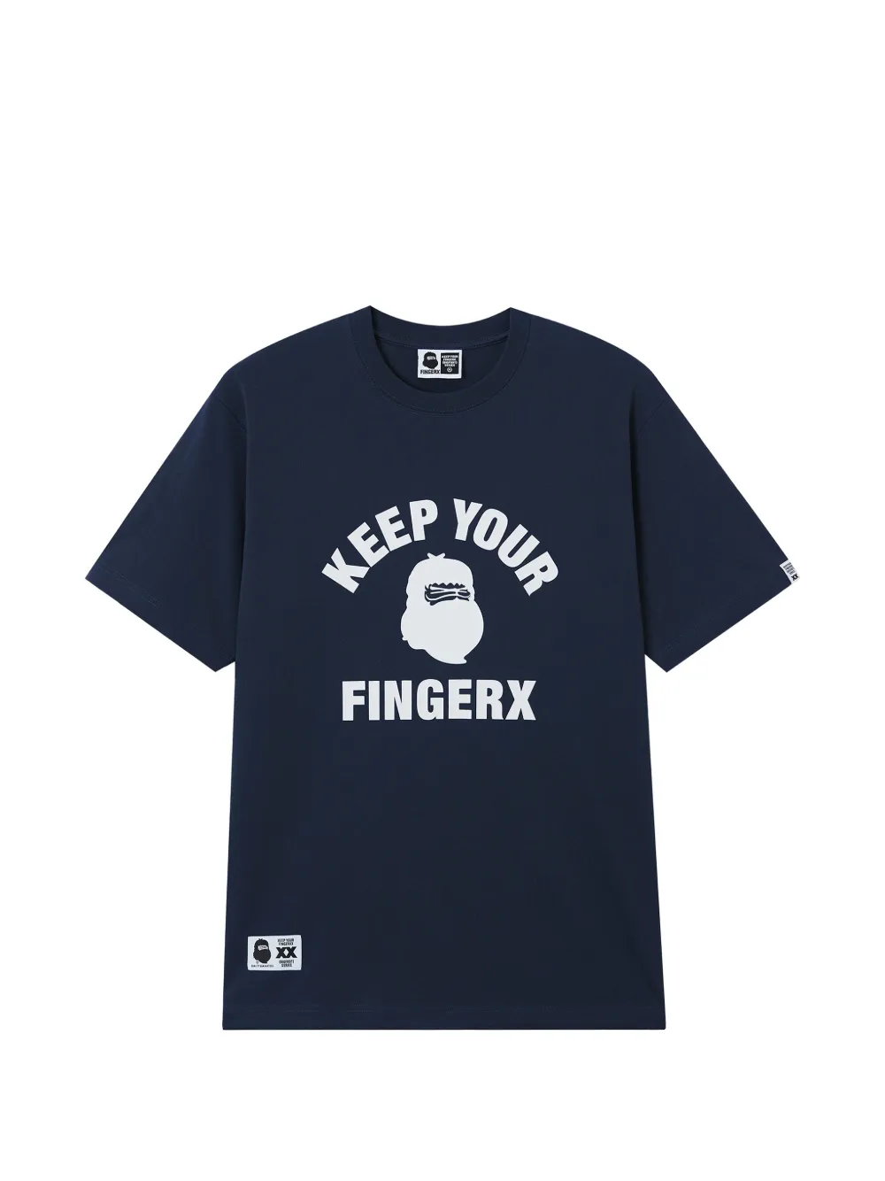 FINGERCROXX T-Shirt mit grafischem Print - Blau