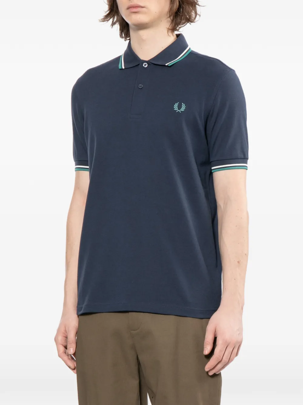 Fred Perry Poloshirt met logo Blauw