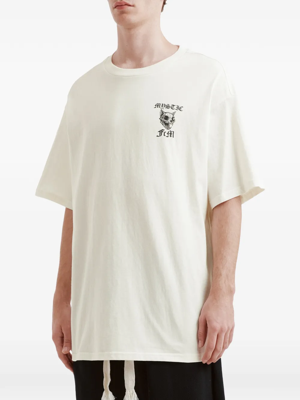  Five Cm Skull-graphic T-shirt - Neutrals 