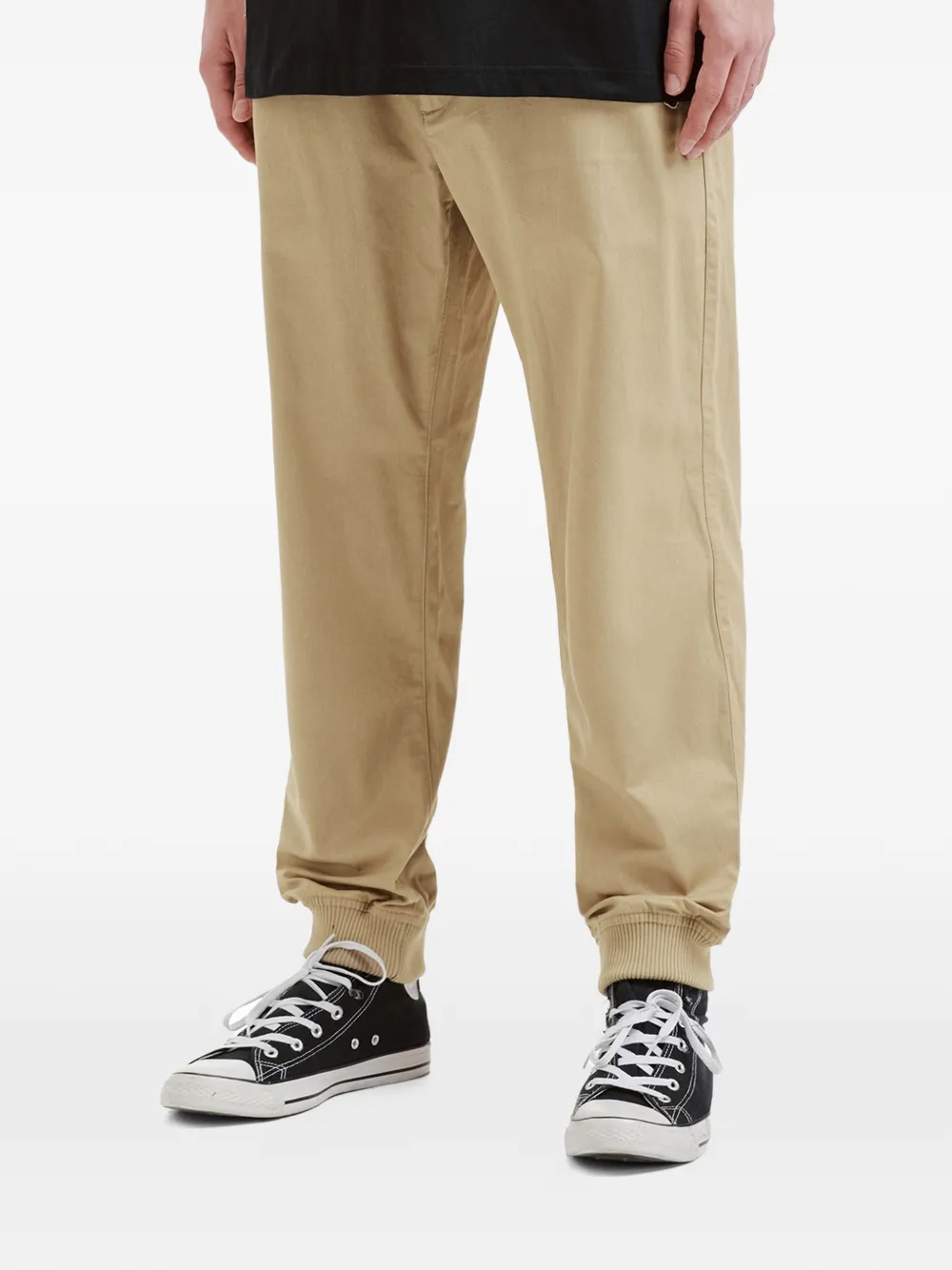  Fingercroxx Elasticated-waistband Trousers - Neutrals 