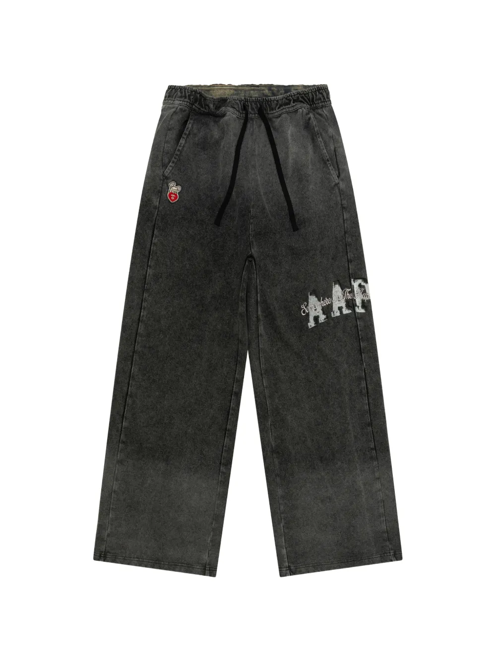 AAPE BY *A BATHING APE® Pantaloni con applicazioni - Nero
