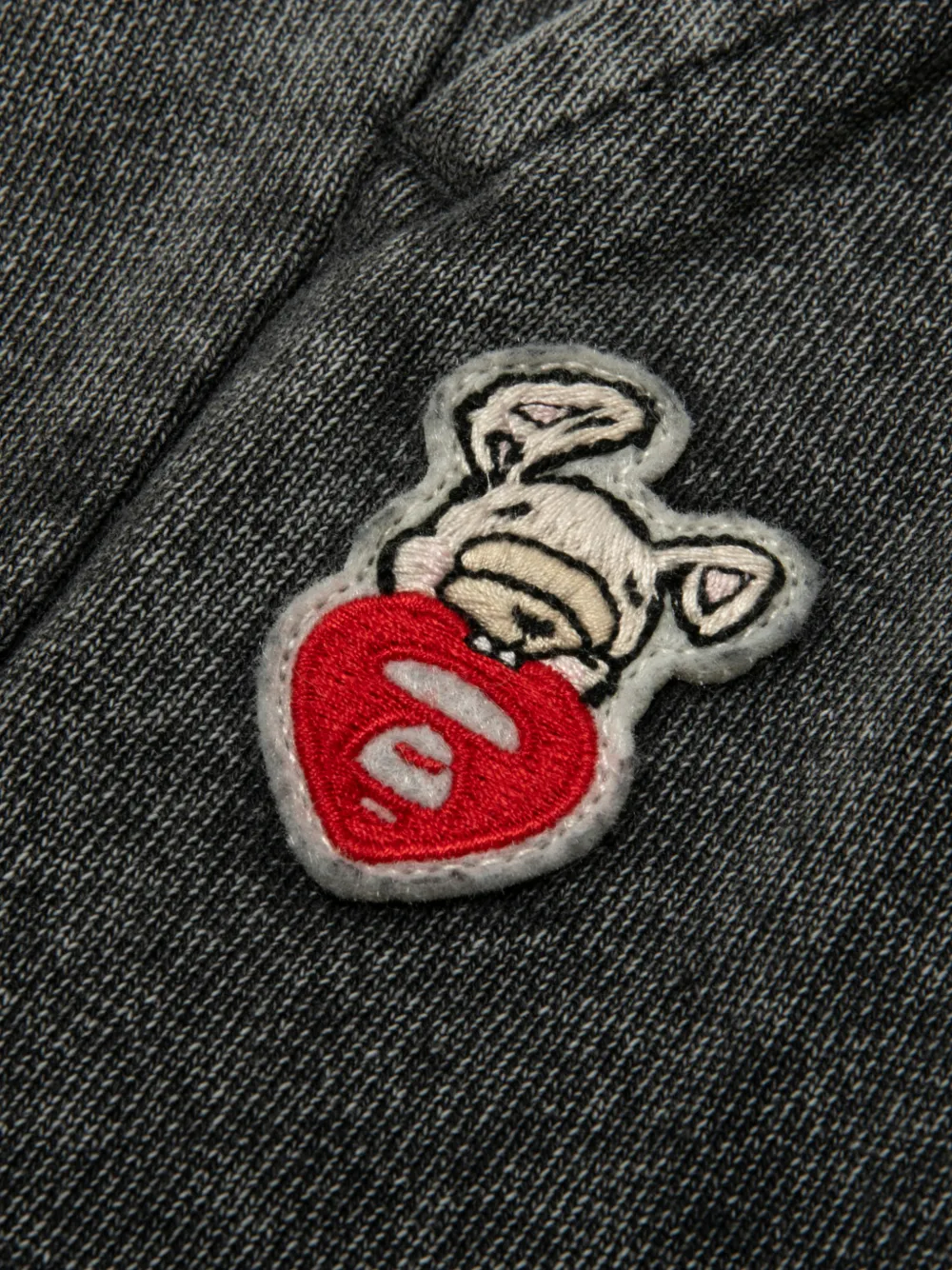 AAPE BY *A BATHING APE Broek met patch Zwart