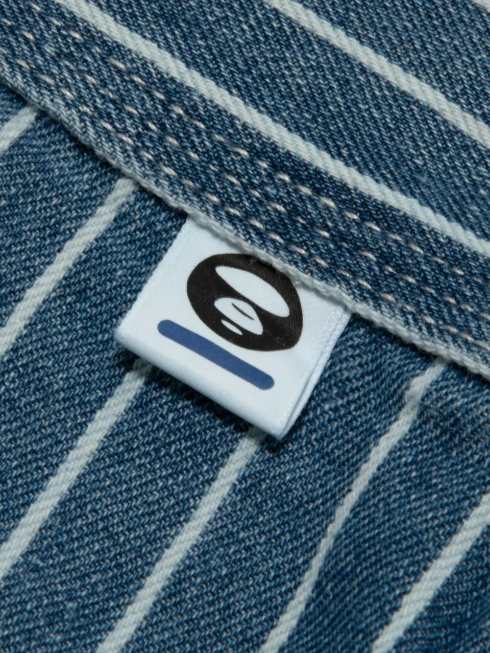 AAPE BY *A BATHING APE Gestreept overhemd met zak Blauw