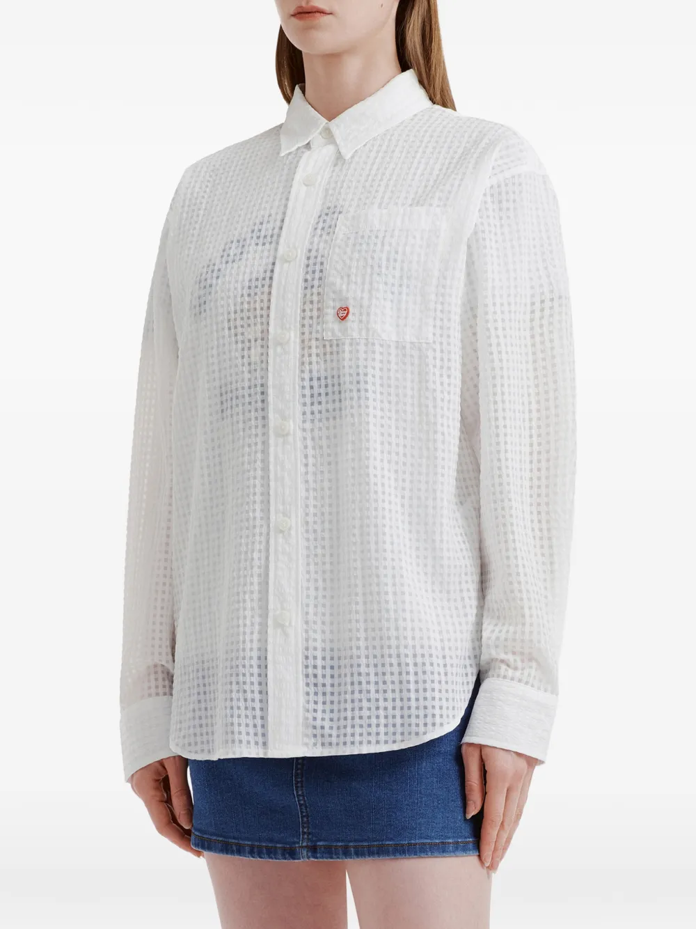  Chocoolate Pocket-detail Button-up Shirt - White 