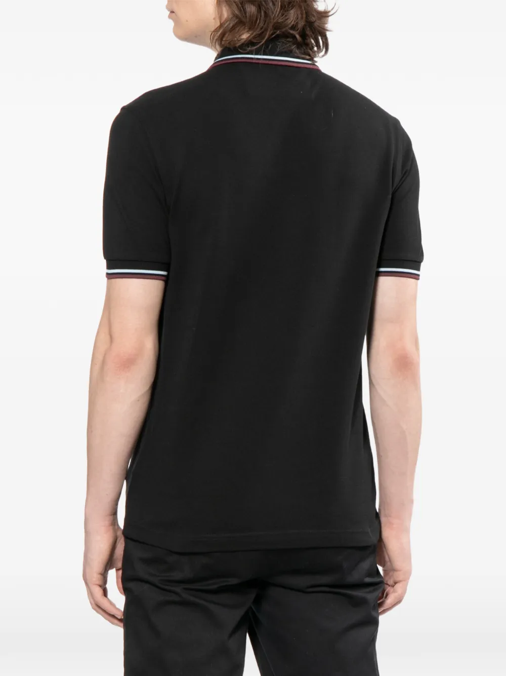 Fred Perry Laurel-Wreath poloshirt met korte mouwen Zwart