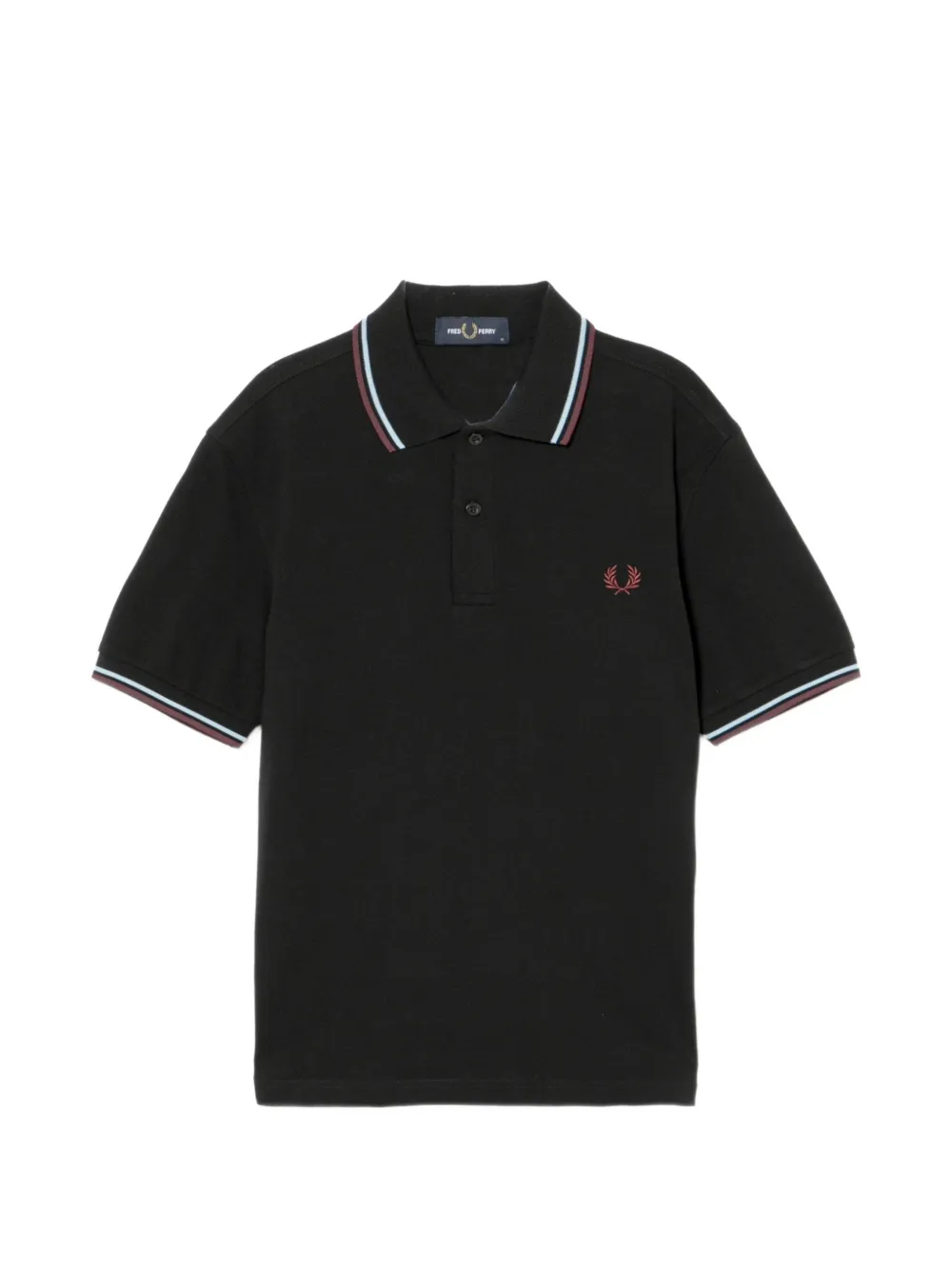 Fred Perry laurel-wreath short-sleeve polo shirt - Schwarz